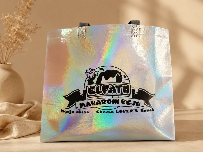 Tas Hampers Hologram - Kemasan Toples dan Hampers Elfath Makaroni Keju