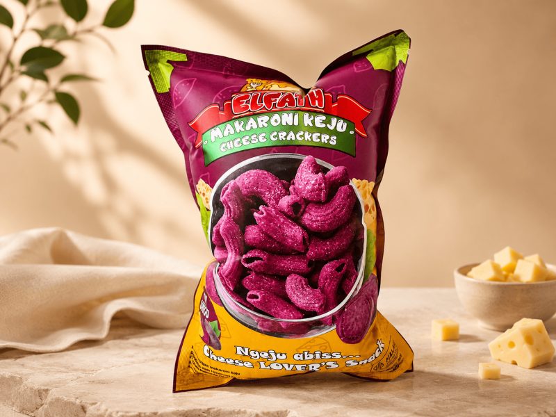 Elfath Makej Ubi ungu 185 gram - Elfath Premium 185 gram Elfath Makaroni Keju