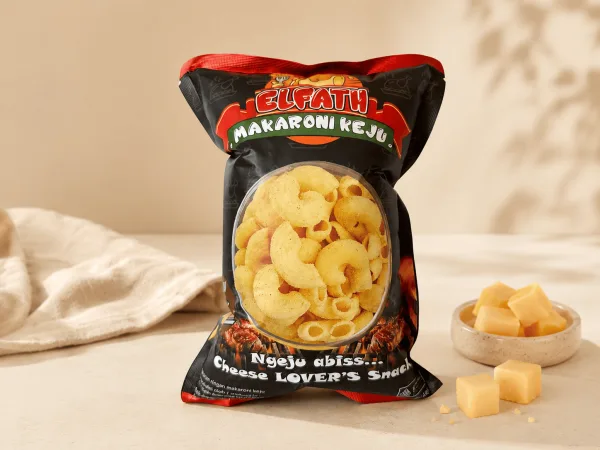 Elfath Makej Barbeque 185 gram - Elfath Makaroni Keju