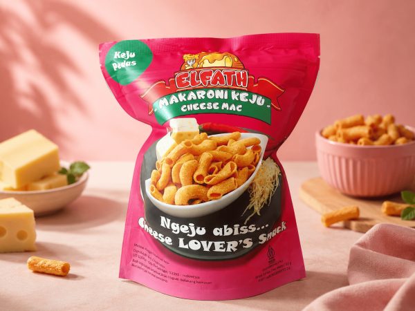 Elfath Makej Pedas Kecil 50 gram - Elfath Makaroni Keju