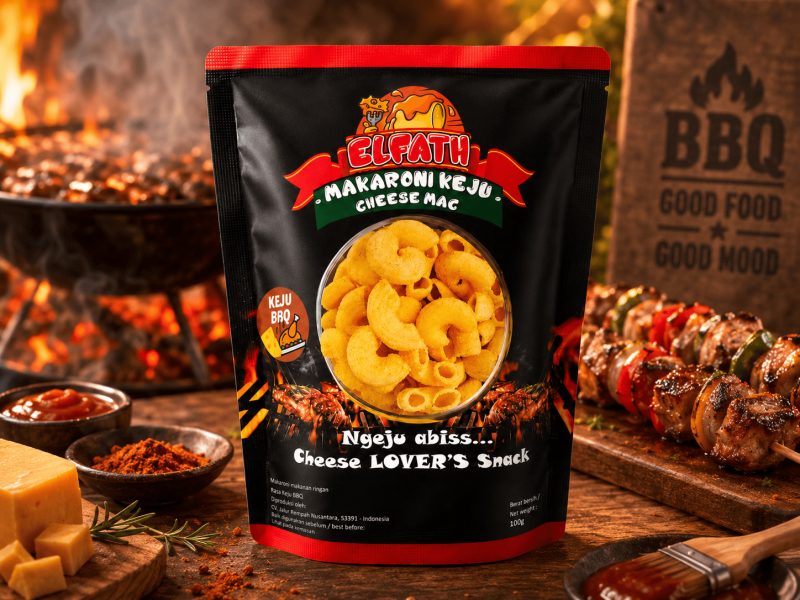 Elfath Makej Barbeque Kecil 50 gram - Elfath Minipack 50 gram Elfath Makaroni Keju