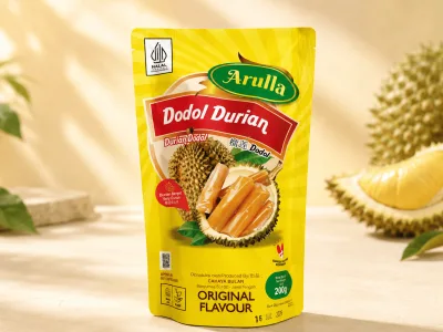Arulla Dodol  Durian 200 Gram - Elfath Makaroni Keju