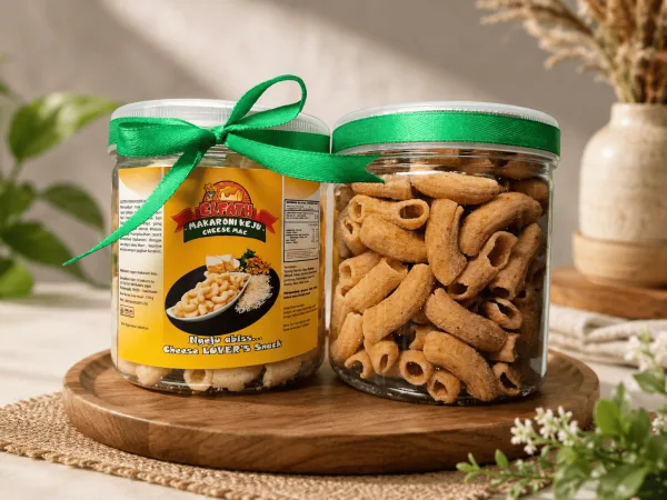 Elfath Makej Pedas Toples 150 gram - Elfath Makaroni Keju